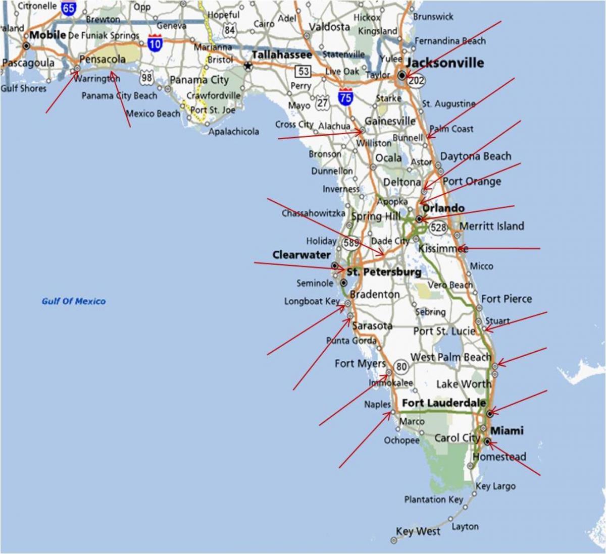 Jacksonville usa map