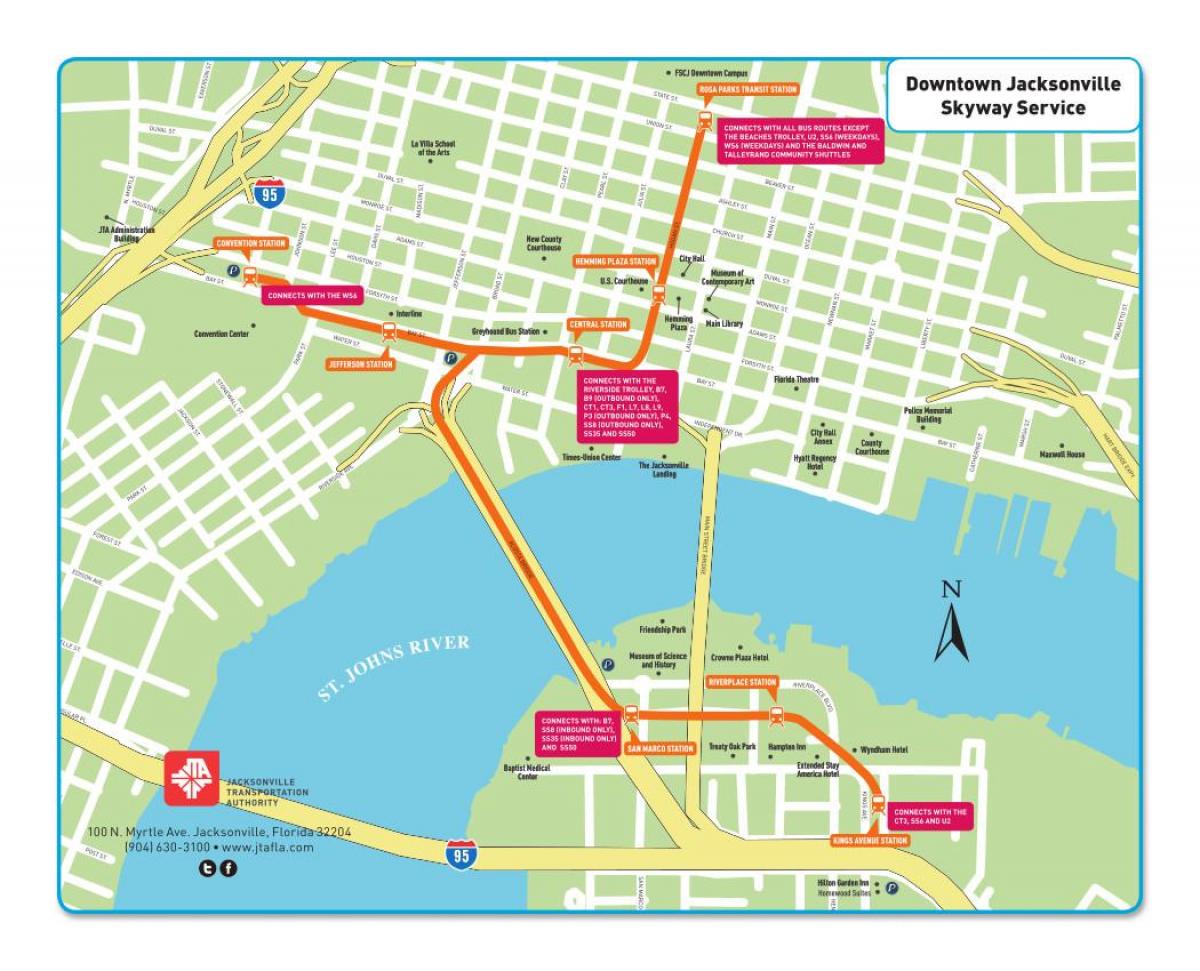 jta skyway map