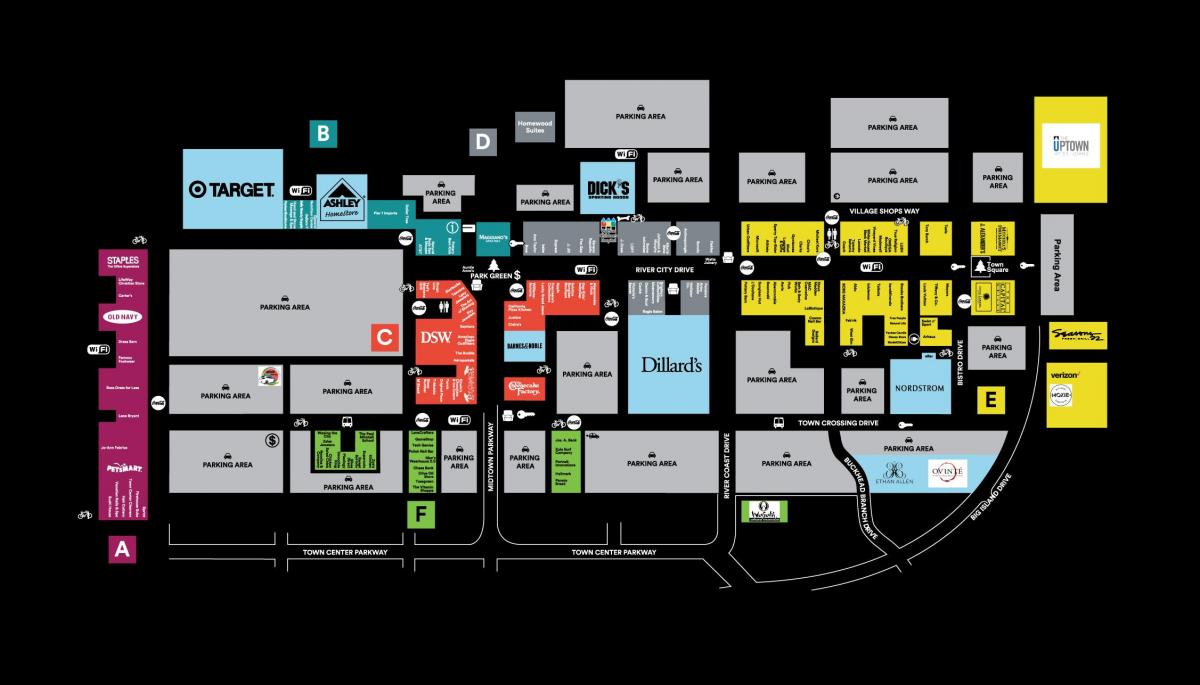 map of st johns town center