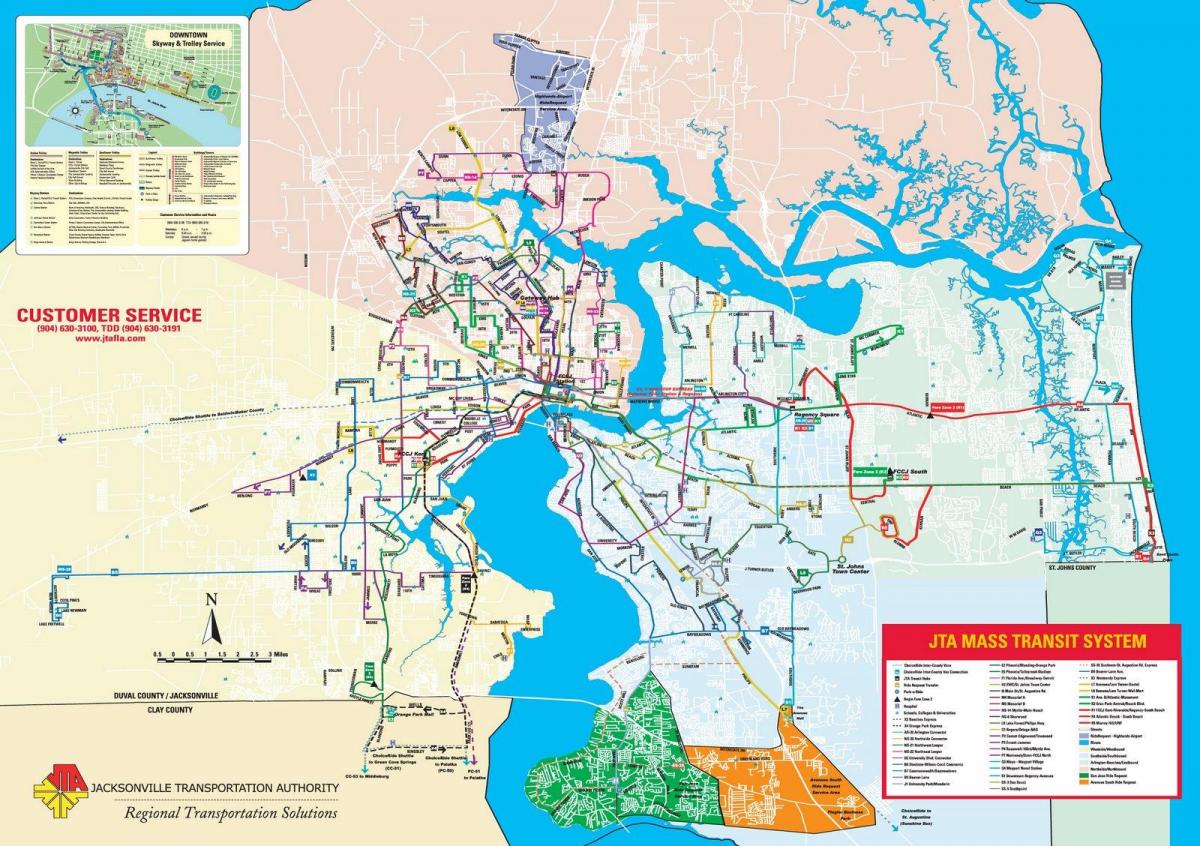 map of Jacksonville train