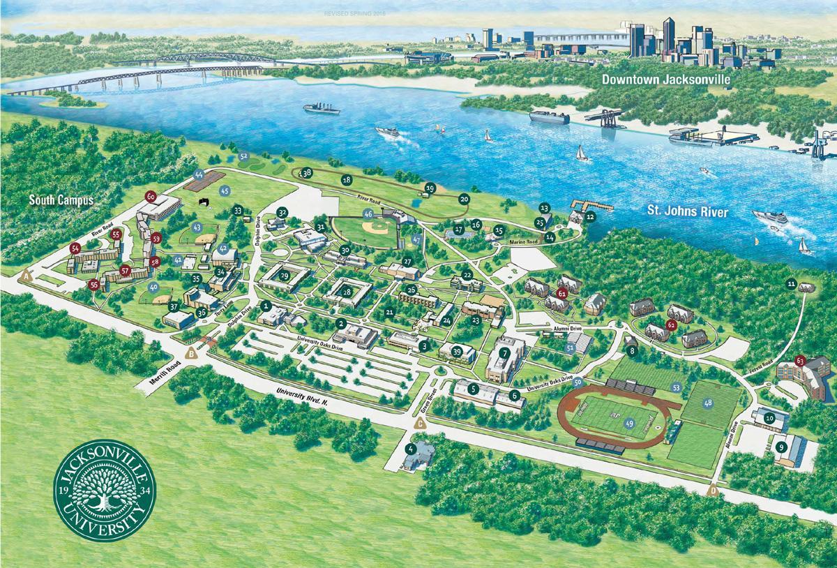 Jacksonville state university map