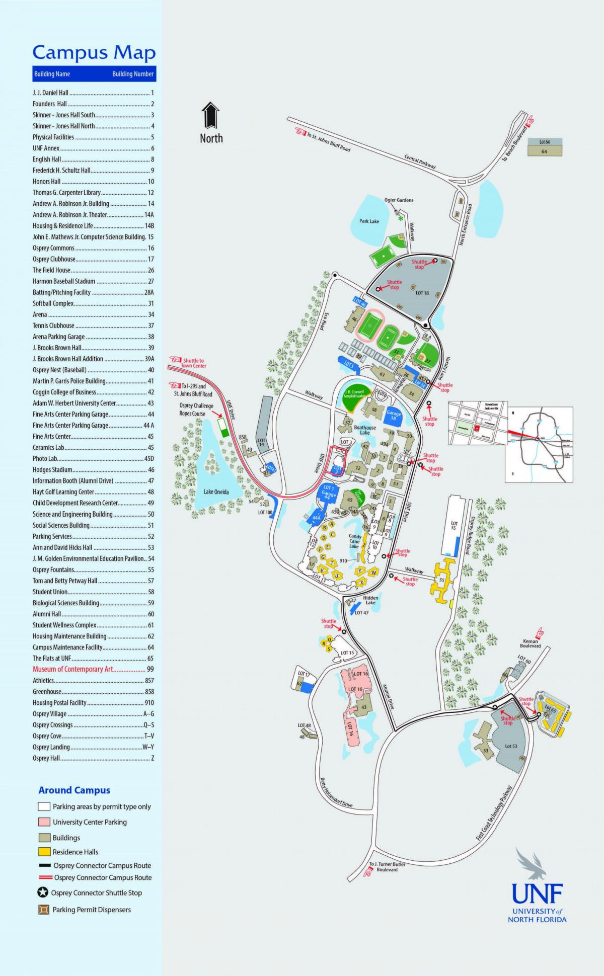 map of unf campus