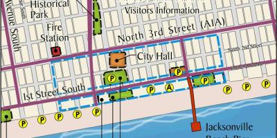 Map of Jacksonville beach