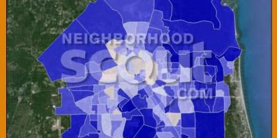 Crime rate map Jacksonville FL