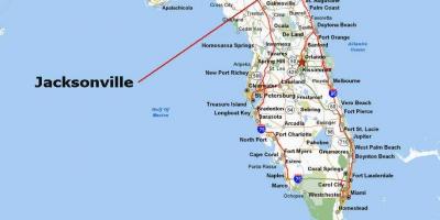 Jacksonville usa map