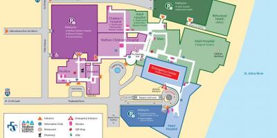 Map of Jacksonville hospital