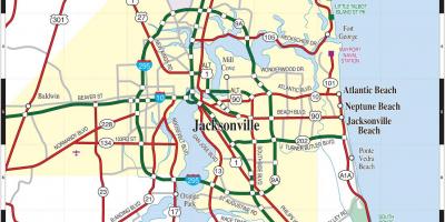Jacksonville map Florida