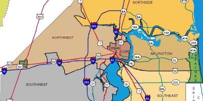 Jacksonville FL neighborhood map