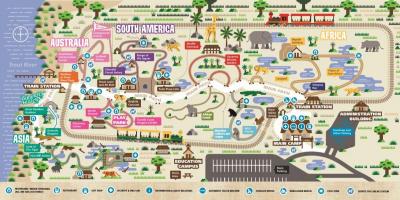 Map of Jacksonville zoo